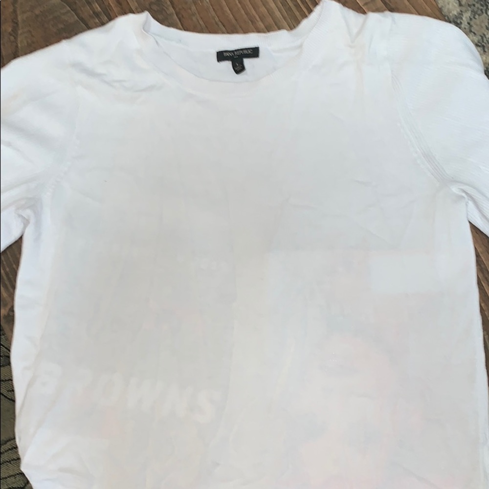 Banana Republic Stretch-Cotton Sweater Top